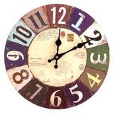 FOKOM 12 Zoll Lautlos Vintage Wanduhr Uhr Wall Clock ohne Tickgeräusche - 1