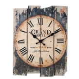 FOKOM Holz Lautlos Vintage Wanduhr Uhr Wall Clock ohne Tickgeräusche-30 x 40cm - 1