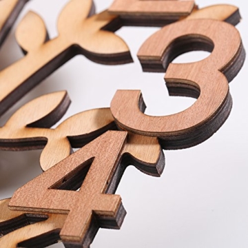 Giftgarden Wanduhr Baum mit einem Vogel uhr wand aus Holz individuelles Design tolle Dekoration Geschenke für Freunde - 6