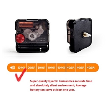 KKLOCK Wanduhr Uhr Wanduhren ohne Ticken Lautlos für Wohnzimmer Büro Schlafzimmer Küche Kinderzimmer Holz Wellenoberfläche Einfache Ø30cm Runde Großes Moderne [Enthält keine Batterie - 5