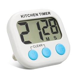 Küchen Timer ,Topist Digitale Küchenuhr/ Elektronischer Timer/Küchentimer/Kochentimer/,Digital Timer mit Großem Bildschirm und Magnet für die Küche zum Kochen, Backen, Spiele, Sport und Büro - 1