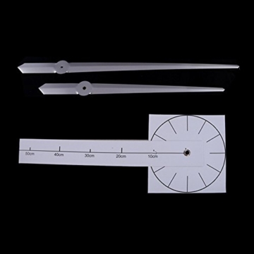 MFEIR® XXL 3D DIY Moderne Wanduhr Wandtattoo Dekoration Uhr für Zimmerdeko aus Acryl Silbrig,schwarz - 2