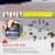 MFEIR® XXL 3D DIY Moderne Wanduhr Wandtattoo Dekoration Uhr für Zimmerdeko aus Acryl Silbrig,schwarz - 3
