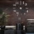 MFEIR® XXL 3D DIY Moderne Wanduhr Wandtattoo Dekoration Uhr für Zimmerdeko aus Acryl Silbrig,schwarz - 5