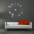 MFEIR® XXL 3D DIY Moderne Wanduhr Wandtattoo Dekoration Uhr für Zimmerdeko aus Acryl Silbrig,schwarz - 8