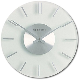 NeXtime 2631 Wall Clock, Stripe, 26 cm, glass - 1