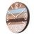 NIKKY HOME Streifen Holz Quarz Analog Runde Wanduhr - 2