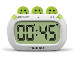 PINGKO Digital Küchentimer, Fashion Design mit großen Ziffern lauten Alarm - Grün - 1