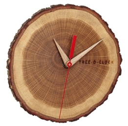 Tree-o-clock Wanduhr aus echtem Holz TFA Dostmann 60.3046.08 - 1
