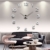 Wanduhr DIY 3D Modern Bürouhr für Wohnzimmer Schlafzimmer Home Decor (Silber) - 2