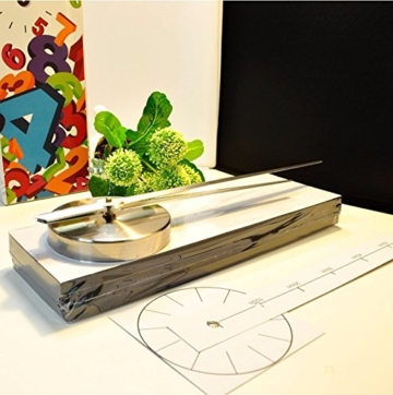 Wanduhr DIY 3D Modern Bürouhr für Wohnzimmer Schlafzimmer Home Decor (Silber) - 3