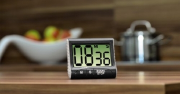 Xavax Digitaler Küchentimer mit Timer- und Stopp-Uhr-Funktion (Befestigung via Magnet, Clip, Hänger oder Aufsteller) batteriebetrieben, schwarz - 2