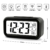 LCD Digital Wecker VPOWER® Großer Display, Schlummertaste, Datumsanzeige, Temperatur und Sensor Digitaler Wecker Uhr Licht Schwarz - 3