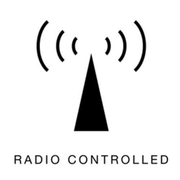 ONETIME MNU 3300 Schwarze Funkwanduhr aus Aluminium mit LAUTLOSEM Sweep Uhrwerk 12 Zoll (Ø) 30,5 cm - 2