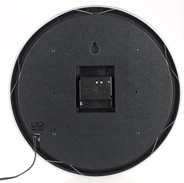 St. Leonhard Beleuchtete Uhr: Funk-Wanduhr mit weißer LED-Zifferbeleuchtung und Quarz-Uhrwerk (Funkwanduhren) - 7