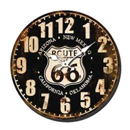 40cm Metall Wanduhr - Designer Uhr ROUTE 66 ARIZONA Kalifornien - XXL - Retro Landhaus Vintage Style Design Grungy - 1