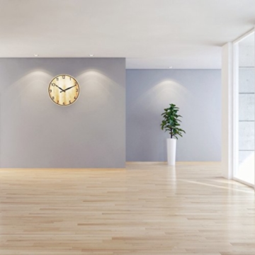 Foxtop Nostalgie Vintage Wanduhr mit lautlosem Uhrwerk - 30 cm Ø - kein nerviges Ticken - 4