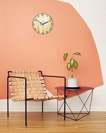 Foxtop Nostalgie Vintage Wanduhr mit lautlosem Uhrwerk - 30 cm Ø - kein nerviges Ticken - 6