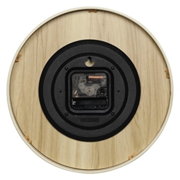 Hama Wanduhr HG-320 (Holz, Geräuscharme Uhr ohne Ticken, 32 cm Durchmesser) weiß/natur - 3