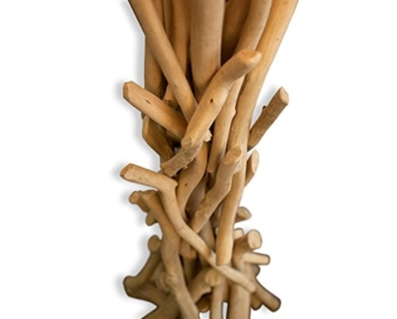 Lampe 97046 Stehlampe 155cm hoch Holz Holzlampe Unikat braun Treibholz Handarbeit Stehleuchte - 4