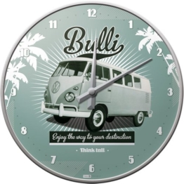 Nostalgic-Art 51057 Volkswagen - VW Retro Bulli, Wanduhr 31cm - 1