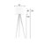 Zuiver 5000806 Floor Lamp Tripod, holz, weiß - 7