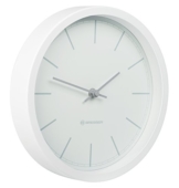Bresser MyTime Funk Wanduhr mit Edelstahlrahmen, weiß - 1