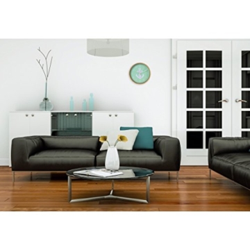 Hama Wanduhr (geräuscharme Uhr ohne Ticken, Holzrahmen, Ankerdesign, 26 cm) mint - 3