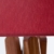Hochwertige Design Stehlampe Tripod mit Stoffschirm in rot und Stativ/Gestell aus Holz Echtholz Nussbaum | H= 160cm | Stehleuchte | Natur | Handgefertigte Leuchte - 2