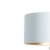 Hochwertige Design Stehlampe Tripod mit Textil Schirm in Weiß Gold und Stativ/Gestell aus dunklem Holz Echtholz Nussbaum | H= 160cm | Stehleuchte | Handgefertigte Leuchte - 2