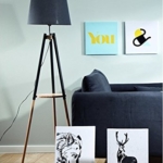 Stehlampe schwarz weiß kaufen