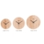 ZWL Woody Wanduhr Creative Study Schlafzimmer Ruhige Uhr Wohnzimmer Wanduhr Uhr 12-16 Zoll Holz Farbe Studio Studio Wanduhr fashion ( größe : 40*40cm ) - 2