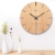 ZWL Woody Wanduhr Creative Study Schlafzimmer Ruhige Uhr Wohnzimmer Wanduhr Uhr 12-16 Zoll Holz Farbe Studio Studio Wanduhr fashion ( größe : 40*40cm ) - 3