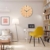 ZWL Woody Wanduhr Creative Study Schlafzimmer Ruhige Uhr Wohnzimmer Wanduhr Uhr 12-16 Zoll Holz Farbe Studio Studio Wanduhr fashion ( größe : 40*40cm ) - 6