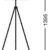 Briloner Leuchten - Stehlampe weiß, Wohnzimmerlampe, Stoff-Lampenschirm, inkl. Schnurschalter, E27, Höhe: 139.5 cm - 5