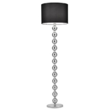 [lux.pro] Stehleuchte - Spheric Black - schwarz (1 x E27 Sockel)(155 cm x Ø 48 cm) Stehlampe Fußbodenlampe Zimmerlampe Wohnzimmerlampe [Energieklasse A+++] - 1