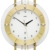 AMS. design Pendel-Wanduhr (Funkuhr), modern mit Mineralglas und Metall, golden - 2