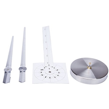 Asvert moderne einfache große Wanduhr geeignet für Wohnzimmer kreativ Kunst Uhr Wanduhr DIY Persönlichkeit Mode Digitale Wanduhr 120*120cm (Silber) - 5