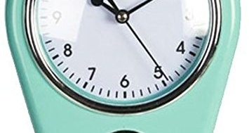 CBK-MS Vintage Küchenuhr mit Kurzzeitmesser Eieruhr Retro 50er Jahre Wanduhr Küche - 6