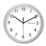 Decowall DSH-H22S 8.8" Nicht-tickende Stille Modern Wanduhr DIY für Wohnzimmer Küche Büro (22.5cm, Silber) - 1