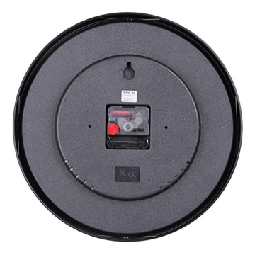 Hense 30,5 cm Modern Elegant Stilvoll Silent Nicht Metall Runde Wanduhr, einfach Creative Wanduhr für Wohnzimmer Schlafzimmer Büro Küche, betrieben von Akku HW56, metall, Silver Frame with White Dial, 11.8 *11.8 * 1.8(in) - 3