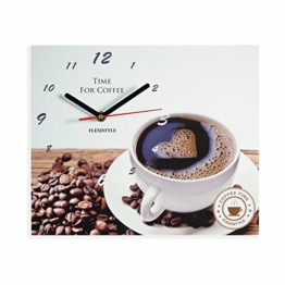 Moderne Küche Wanduhr Kaffee Liebe, rechteckig, wanduhr deko, 25 x 30 cm - 1