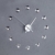 Moderne Wanduhr DIAMOND DREAM Uhr mit frei platzierbaren Kristallen aus Acrylglas Wanddekoration Dekoration - 2