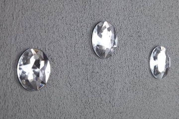 Moderne Wanduhr DIAMOND DREAM Uhr mit frei platzierbaren Kristallen aus Acrylglas Wanddekoration Dekoration - 5