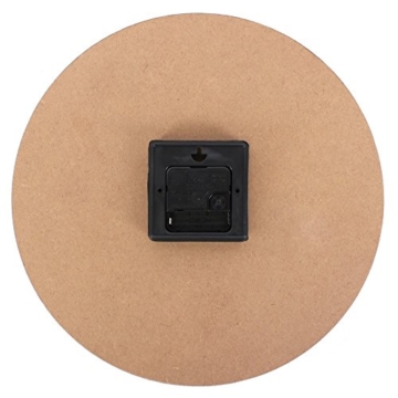 Shabby Chic Floral Patchwork Uhr – Vintage Wanduhren für Wohnzimmer, Schlafzimmer und Küche – Mehrfarbig Cute Retro Style Wanduhr - 2