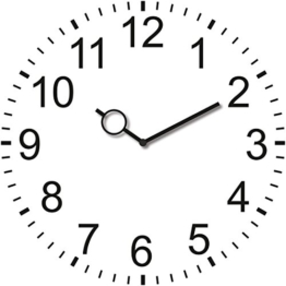 Wanduhr aus Glas, rund, School Clock, klassische weiße Uhr, 30x30 cm von Eurographics - 1