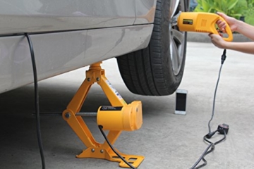 2.5 T Elektrischer Wagenheber Scherenwagenheber + Schlagschrauber 12V 120-420mm - 8