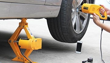 2.5T 12cm-37cm und 17cm-42cm Elektrischer Wagenheber mit Drahtlose Fernbedienung für Auto Scherenlift mit Elektro Schlagschrauber - 8