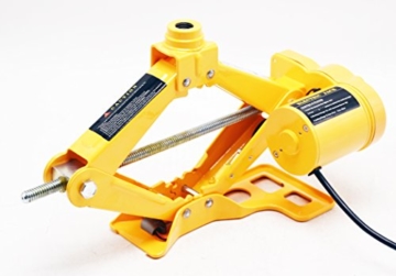 2T Elektrischer Wagenheber mit Drahtlose Fernbedienung mit Radmutternschlüssel, 12 cm-45 cm Auto Scherenlift - 3