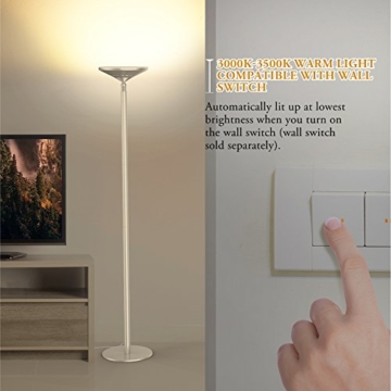Avantica Stehlampe LED -3000K Warmes Licht,30W,3750 Lumen,71 inch ,0 Verzögerung für Wandschalter,30 Minuten Timer,5 Helligkeitsstufen,Touch-Bedienung- LED Standleuchte - 3